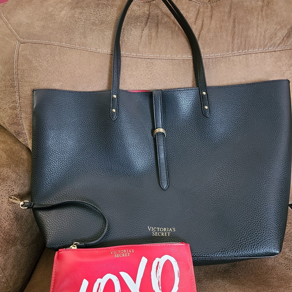 Super cute, Victoria Secret red wristlet or cosmetic bag and Purse